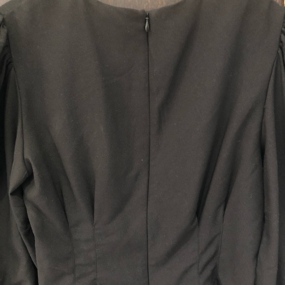 Black peplum blouse. Size 6 (UK 10) - Picture 3 of 5